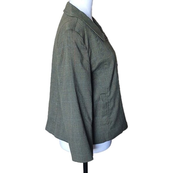BOB mackie Studio GREEN CROPPED JACKET SIZE 10 HAS POCKETS - Picture 4 of 5
